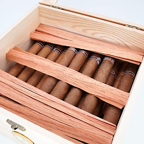 120 Packs Spanish Cedar Cigar Lighter Cedar Wood Spills Strips Sticks, Cigar Lighting and Pipe