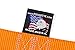 Powertye 1in x 15ft Rubber Handle Yellow-Zinc Ratchet Straps with 4in S-Hooks - 500 lb. Working Load Limit / 1,500 lb. Breaking Strength - Made in USA - Orange (4-Pack)