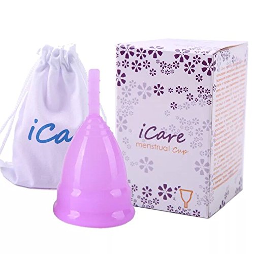 ViiNA YB Menstruationstasse - Menstruationskappe - Stoffbeutel & steril Paket - geruchlos - medizinisches Silikon