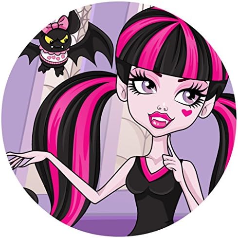 Monster High Round Edible Image Photo Cake Topper Sheet Birthday Party - 8 Inches Round - 14627