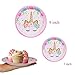 VINCREY Event Party Plates, Disposable Paper Plates and Napkins (Unicorn)
