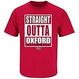 Ole Miss Football Fans. Straight Outta Oxford Red T Shirt (Sm-5X)
