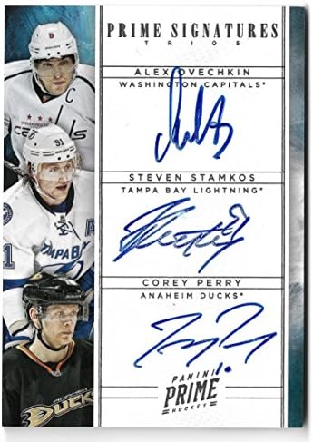 2011-12 Panini Prime Signatures Triple Autograph Alex Ovechkin - Steven Stamkos - Corey Perry Serial #3/10