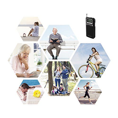 image for Dalpong AM FM Portable Radio, Pocket Transistor Radio, Battery Operate