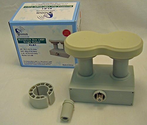 (Pack of 10) Sadoun KLB1 Monoblock Duo LNBF 4 Degree Single Output Linear KU 0.4 dB