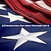 American Flag 3x5 ft Embroidered Stars Sewn Stripes with Brass Grommets Nylon US Flag for Boat Yacht Workplace Home Garden Business Outdoor United States Flag