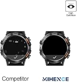 MIHENCE Screen Protector for K52 Smartwatch 1.39 Inch Tempered Glass 3 Pack view 5