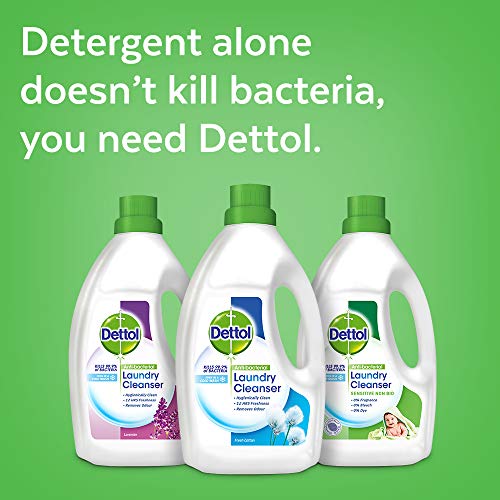 Dettol Antibacterial Laundry Detergent Cleanser Liquid, Fresh Cotton