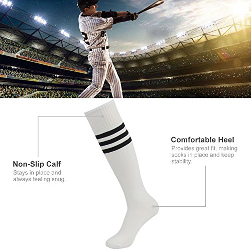 image for 3street Football Socks, Unisex Ladies Referee Thick Comfort Knee High 