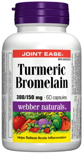 Webber Naturals Turmeric & Bromelain, 60 caps Webber Naturals Turmeric & Bromelain, 60 caps