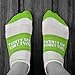 Inspirational Athletic Running Socks | Women's Woven Low Cut | 26.2 | Lime, OneSize