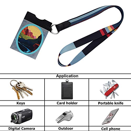Crimmy Keychain Lanyard for Men Women, Badge Holder with Buckle, Double Sided Neck Strap Band Lanyards for Keys, ID, USB, Flash Drive (LKL001)