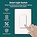 TREATLIFE Smart Light Switch, 2.4GHz WiFi Light Switch, Neutral Wire Required, Works with Alexa, Google Home and SmartThings, Single-Pole, Remote Control, FCC Listed, 1 Pack