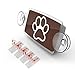 AutoBoxClub EZ Pass, IPass Tag Holder with 3M DualLock Strips and Decorative UV Sticker - PAW