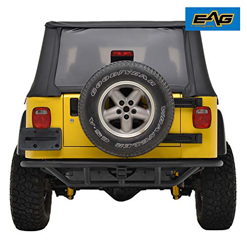EAG Tubular Steel Rear Bumper with Hitch Receiver Fits for 8706