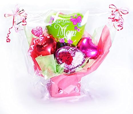 Amazon バルーンギフト 母の日のバルーン電報 バルーンの花束 プリザーブドフラワー バルーンアレンジメント Love You Mom プリザーブドフラワー オンライン通販