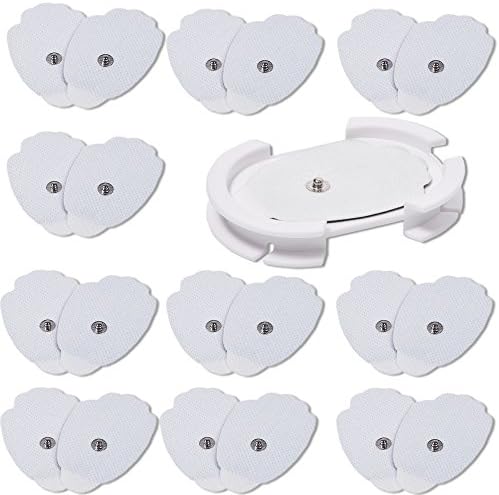 NueMedics Tens Unit Electrodes Pads Wire Holder Sticky Board with Extra 10 Pairs Excellent Self Adhesive Snap On Electrode Pads for TENS Massage EMS - 100% Satisfaction Guarantee -