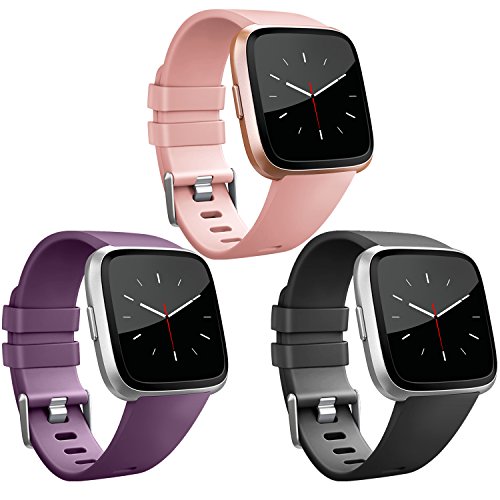 Vancle Band Compatible with Fitbit Versa Bands, Classic Accessories Replacement Wristbands for Fitbit Versa Smartwatch