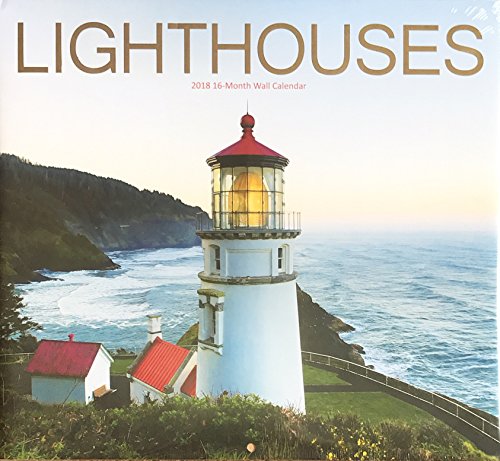 Lighthouses 2018 wall calendar 16 months