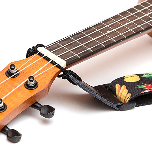 CLOUDMUSIC Hawaiian Ukulele Strap With Tropical Fruits Pinapple Lemon Banana Papaya Flowers For Soprano Concert Tenor Baritone