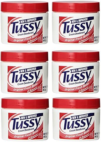 Tussy Deodorant Cream, Original - 1.7 Oz (6 Pack) + FREE Schick Slim Twin ST for Sensitive Skin