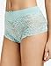 MaMia 6 Pack of Women's Lace Boyshort Panties (Sofra Serene),Large