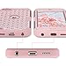 ULAK iPod Touch Case 5 6th Generation, iPod Touch 7 Case, Bling Glitter Hybrid Heavy Duty Protection Shockproof High Impact Resistant Hard PC Soft Silicone Protective Case, Rose Gold