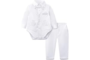 AGJ Baby Boy Baptism Outfit Infant Christening Blessing Formal Wedding Dress Suits