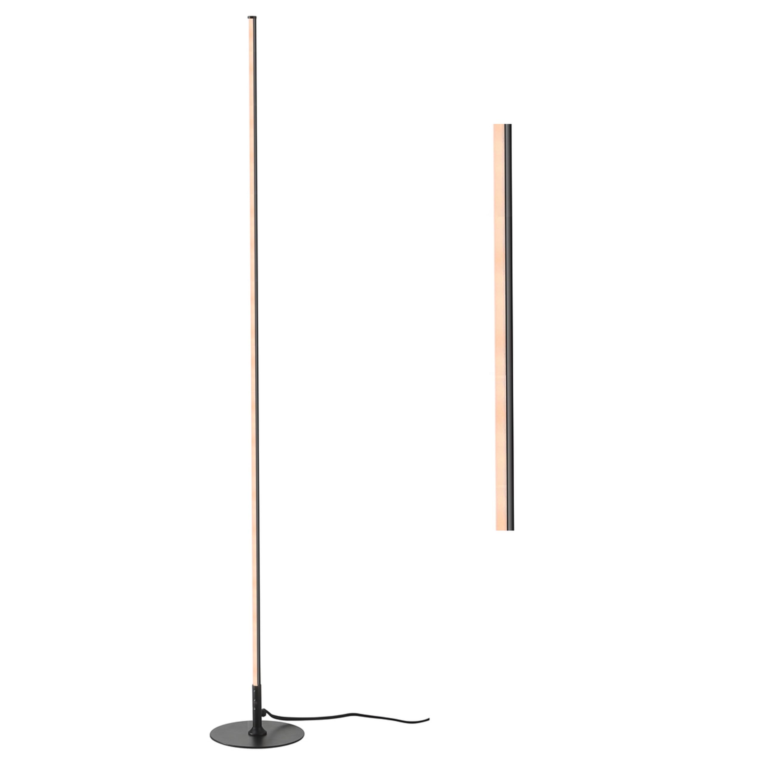Photo 1 of JONATHAN Y JYL7007C Iris 59.5" Integrated Dimmable LED Floor Lamp Modern Standing Lamp Contemporary for Bedrooms, Living Room, Office, Reading, Black