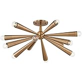 Troy Lighting Keanu - 12 Light Semi-Flush Mount-11.75 Inches Tall and 30.25 Inches Wide