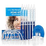 Genkent Professional Teeth Whitening Kit 44% Carbamide Peroxide 6 Syringes Gel 4 Pcs. Thermoform Trays + 1 Pcs. Bonus White LED Light
