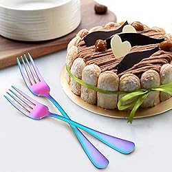 LIANYU Rainbow Flatware Cutlery Set, 20 Piece