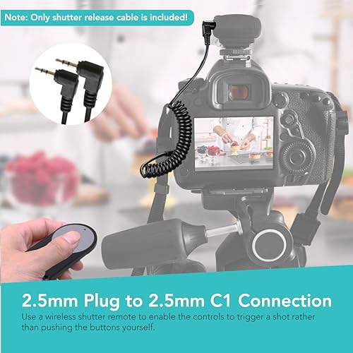 Foto&Tech Remote Control Shutter Release Cable Compatible