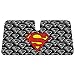 Superman Colored Shield Logo with Silver Shields in Background DC Comics Comics Superhero Character Car Truck SUV Front Windshield Sunshade - Accordion Style
