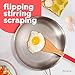 Riveira Spatula Turner Cooking Gift Nonstick 13-Inch Kitchen Utensil Wooden Spatula for Cooking Saute Paddle with Premium Quality Silicone Handle for Everyday Use