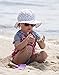 Baby Sun Hat with Chin Strap, Drawstring Adjust Head Size, Breathable 50+ UPF (S: 0-9m, Anchor)