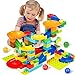 Victostar Marble Run Building Blocks Construction Toys Set Puzzle Race Track for Kids 97 Pieces