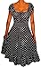 FUNFASH PLUS SIZE DRESS POLKA DOTS ROCKABILLY PEASANT PLUS SIZE COCKTAIL DRESS