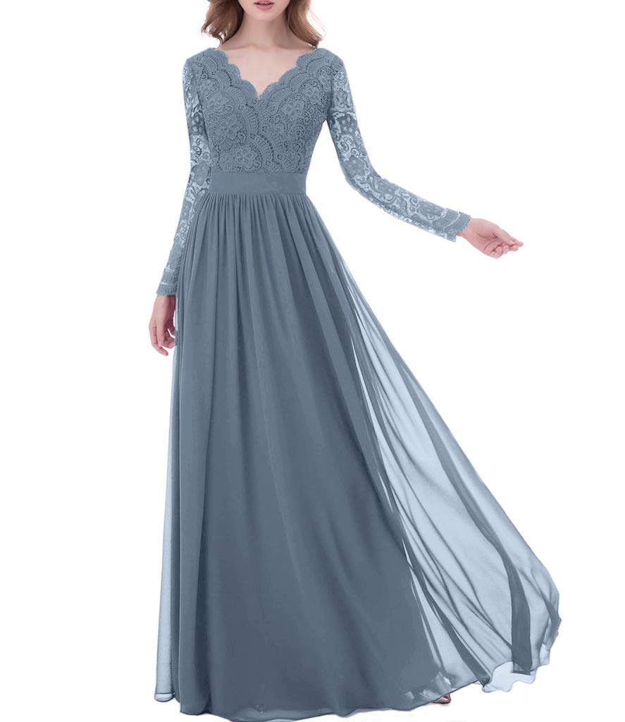 formal dresses dusty blue