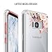 Galaxy S8 Plus Case, S8+ Case, JAHOLAN Girl Floral Clear TPU Soft Bumper Slim Flexible Silicone Cover Phone Case for Samsung Galaxy S8 Plus (S8+) - Rose Flower