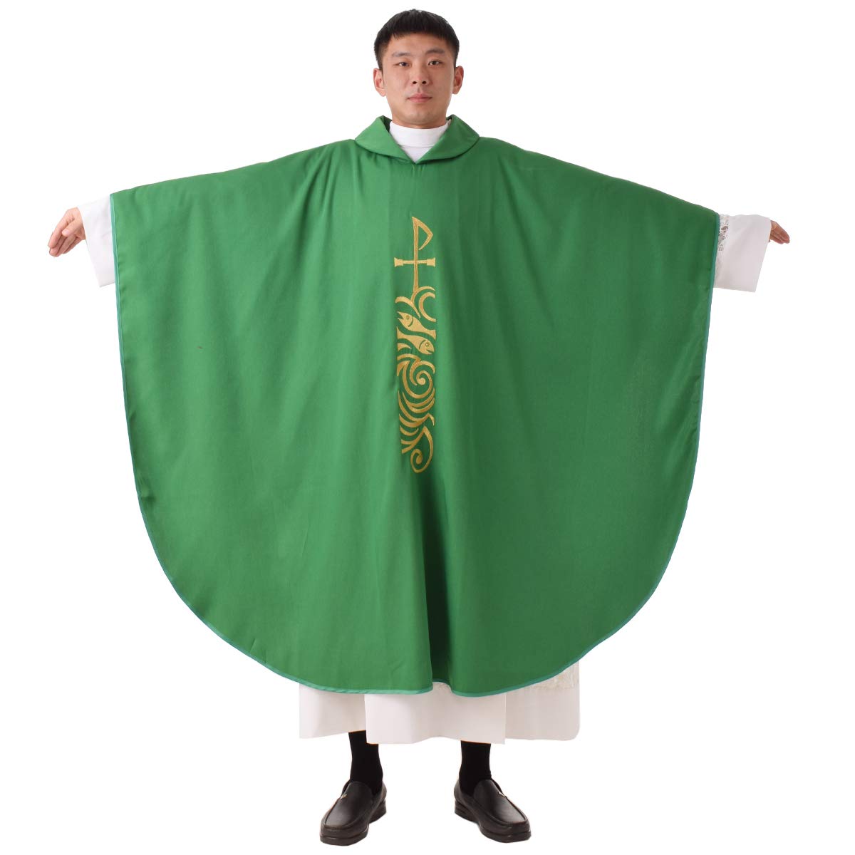 Mua BLESSUME Priest Chasuble Green Embroidered Catholic Church Robe ...