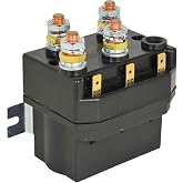 XYZIL 500 Amp 12V Winch Contactor Relay Solenoid DC88P-1000 Compatible with Albright Compatible with Warn 4 Terminals w/Mount Bracket DC88P Motor Reversing