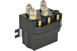 XYZIL 500 Amp 12V Winch Contactor Relay Solenoid DC88P-1000 Compatible with Albright Compatible with Warn 4 Terminals w/Mount