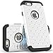 iPhone 6 Plus Case, Pasonomi® Hybrid Stud Rhinestone Bling Armor Defender Case Cover for Apple iPhone 6 Plus 5.5 inch with Dazzling Diamond (White)