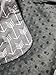 Baby Car Seat Cover For Girls And Boys By Danha – Unisex Carseat Canopy – Gray Color With Arrow Pattern – Can Be Used As Nursing Cover, Blanket And Changing Pad