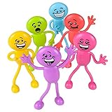 Smiley Face - Goofy Smile - Silly Face Bendables - 1 Dozen 4.5