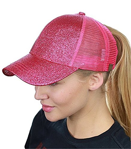 ULUIKY Western Style Summer Foam Mesh Trucker Cap Messy High Bun Ponytail Baseball Cap