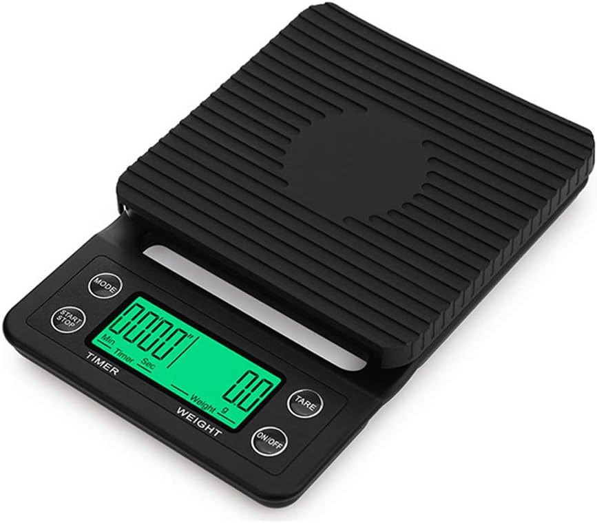 Herewegoo Multifunctional Digital Coffee Scale LCD Digits Display with Timer Kitchen Scale