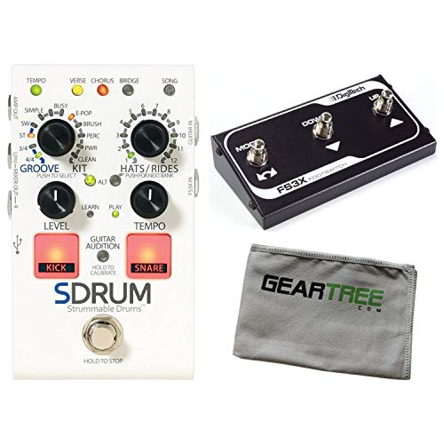Digitech SDRUM Strummable Drums Automatic Drummer Pedal w/ FS3X Footswitch and C - Thumbnail 2