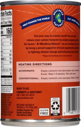 WESTBRAE ORGANIC BAKED BEANS 16 OZ